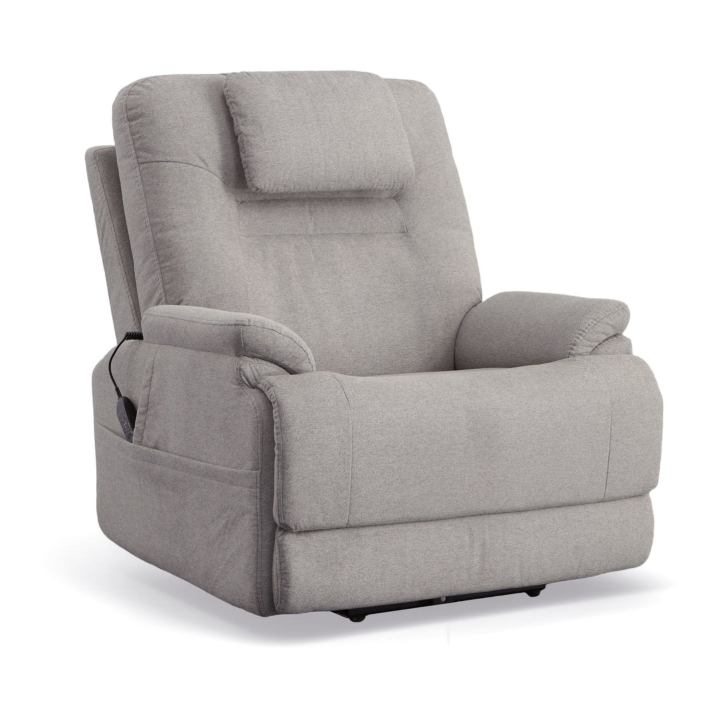 Flexsteel Zecliner Model 2+ Power Lift Sleep Recliner with Power Headrest, Lumbar, Heat & Massage
