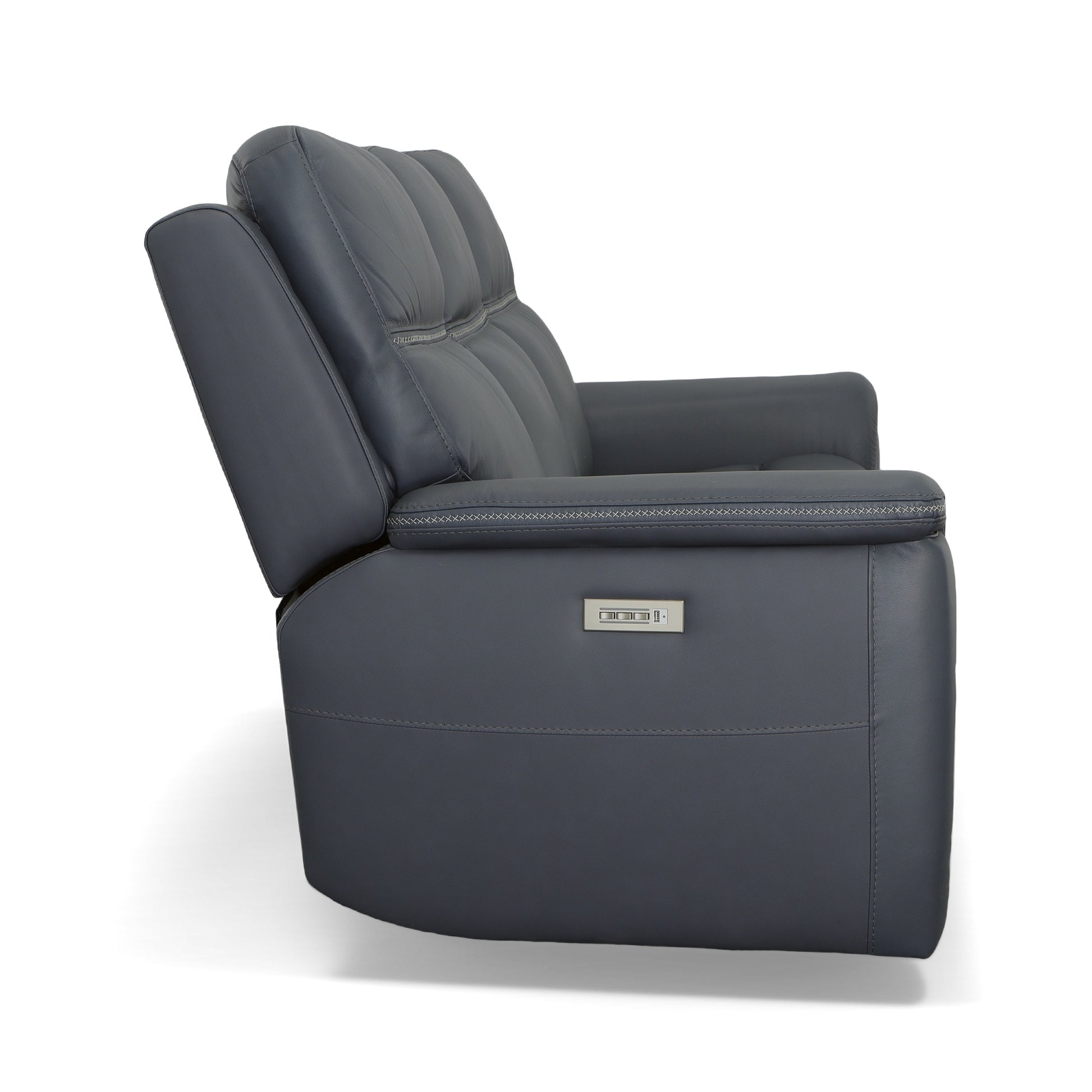 Flexsteel Sawyer Power Reclining Sofa with Power Headrests & Lumbar