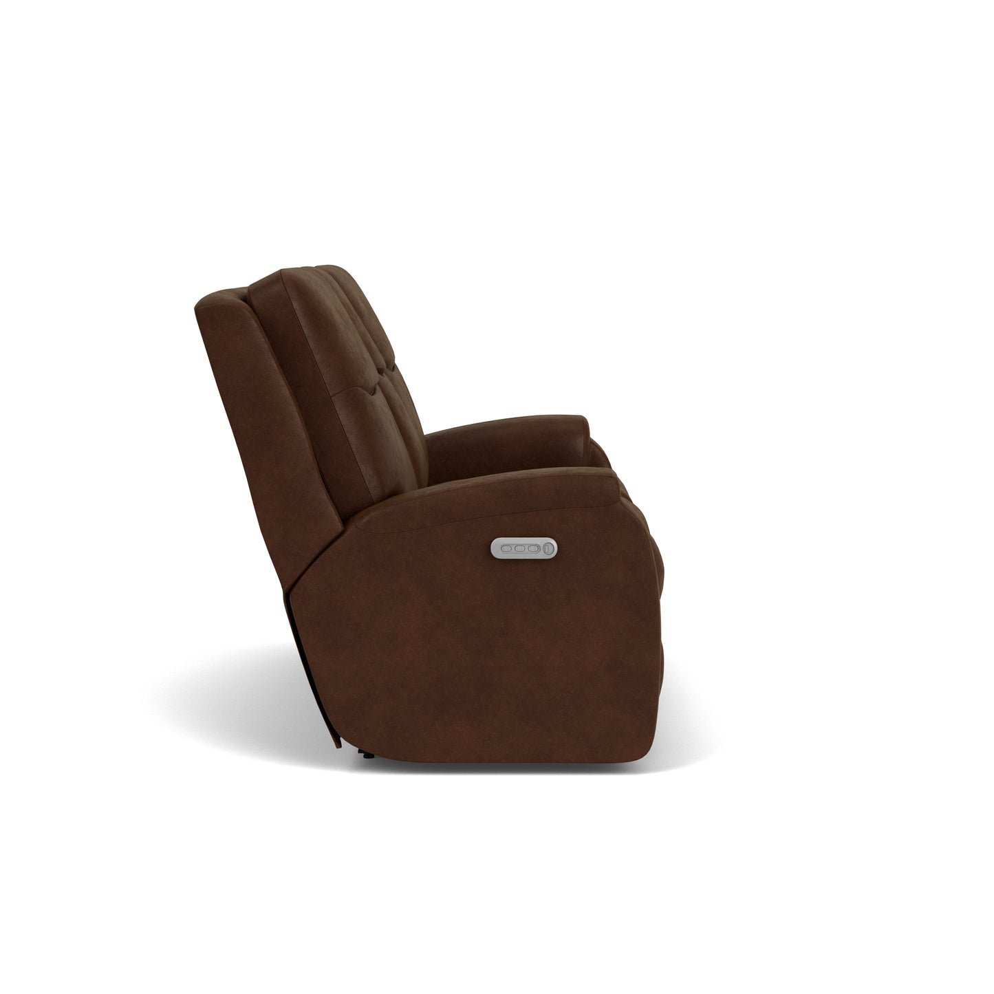 Flexsteel Penn Power Reclining Loveseat with Console & Power Headrests & Lumbar