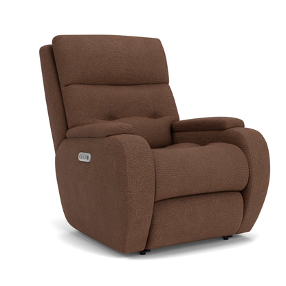 Flexsteel Strait Power Recliner with Power Headrest