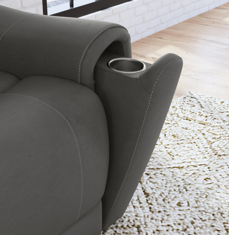 Carter Power Reclining Sofa with Console & Power Headrests & Lumbar