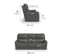 Carter Power Reclining Sofa with Console & Power Headrests & Lumbar