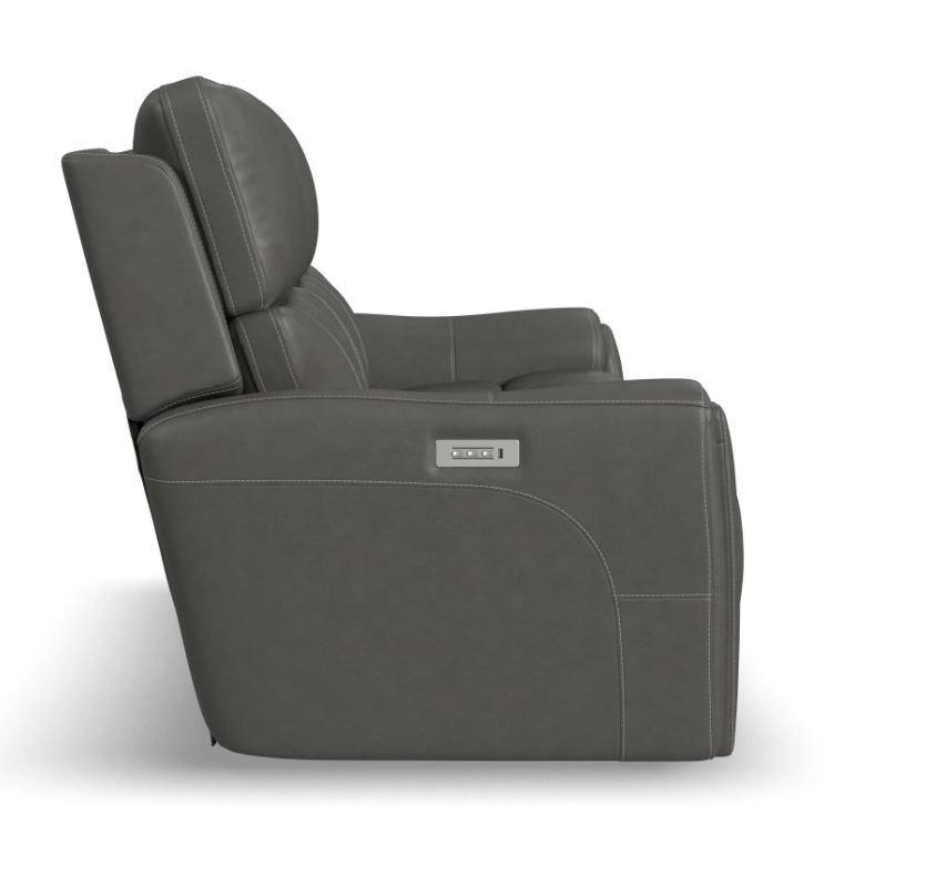 Carter Power Reclining Sofa with Console & Power Headrests & Lumbar