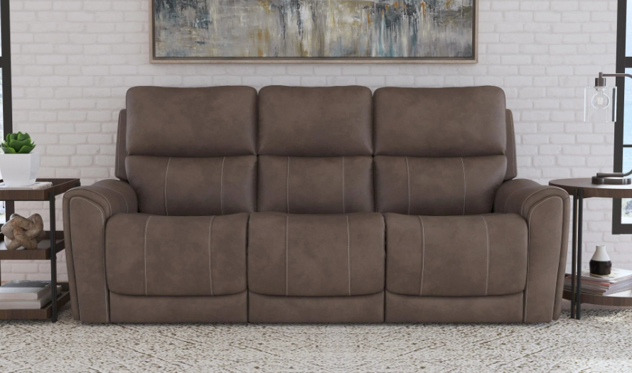 Carter Power Reclining Sofa with Console & Power Headrests & Lumbar