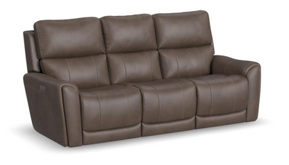 Carter Power Reclining Sofa with Console & Power Headrests & Lumbar