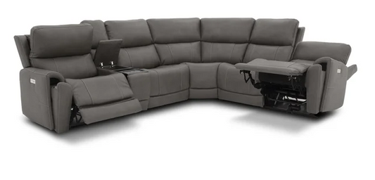 Carter Power Reclining Sectional with Headrests & Lumbar