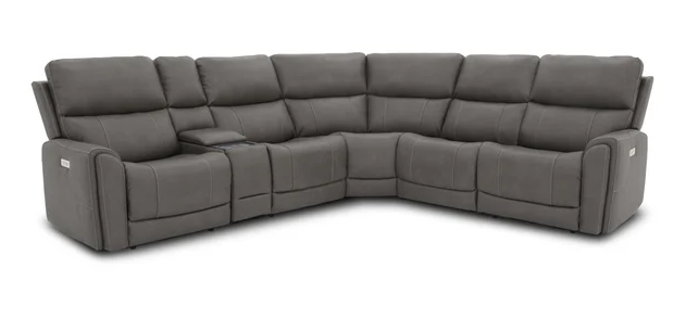 Carter Power Reclining Sectional with Headrests & Lumbar