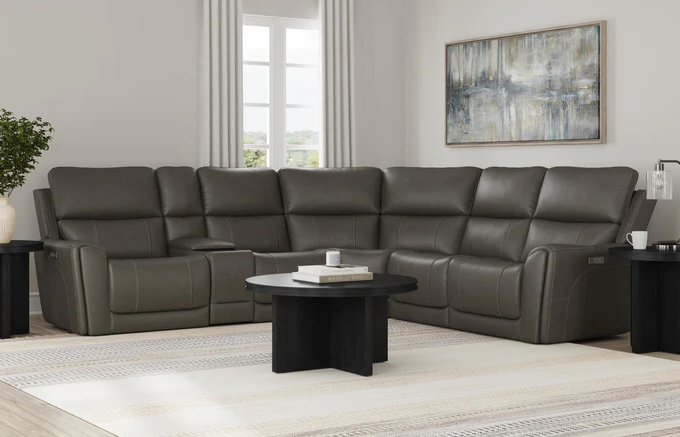 Carter Power Reclining Sectional with Headrests & Lumbar