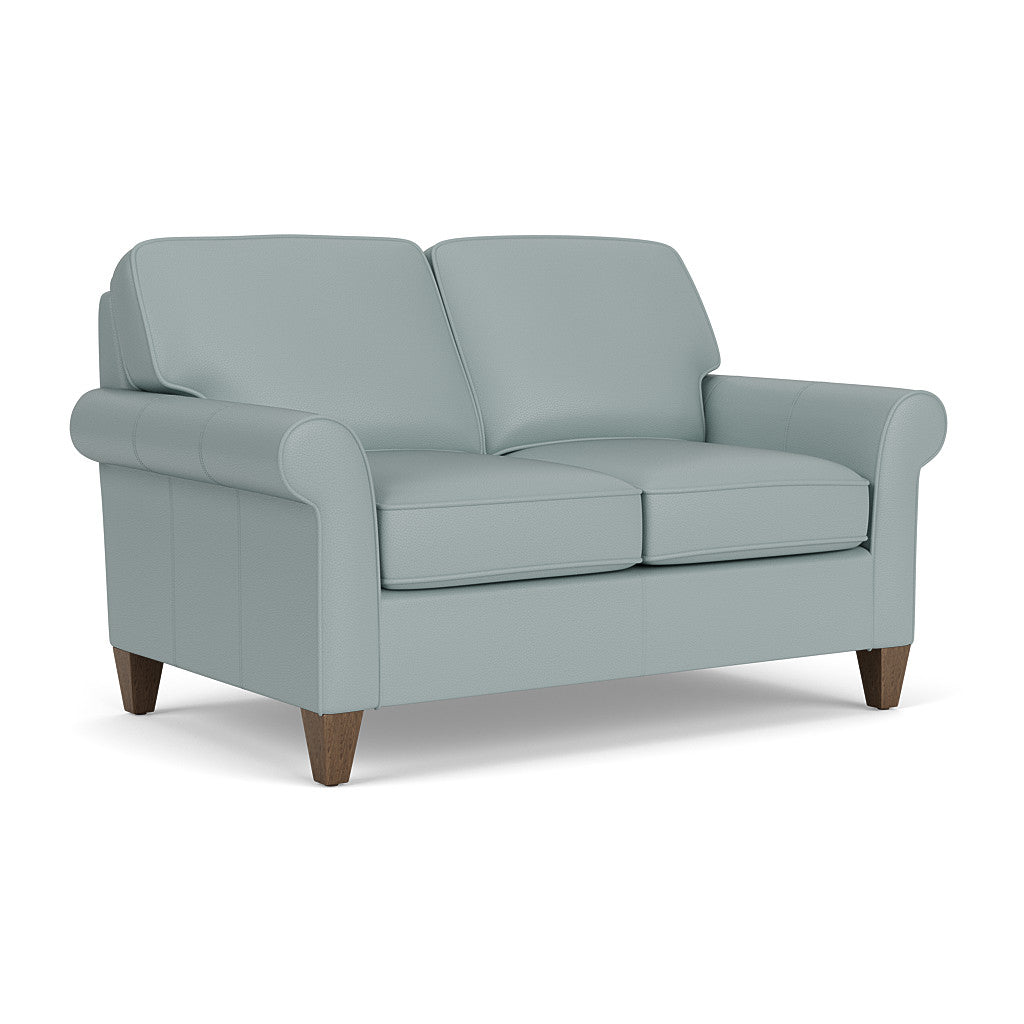 Westside Leather Loveseat - Mist