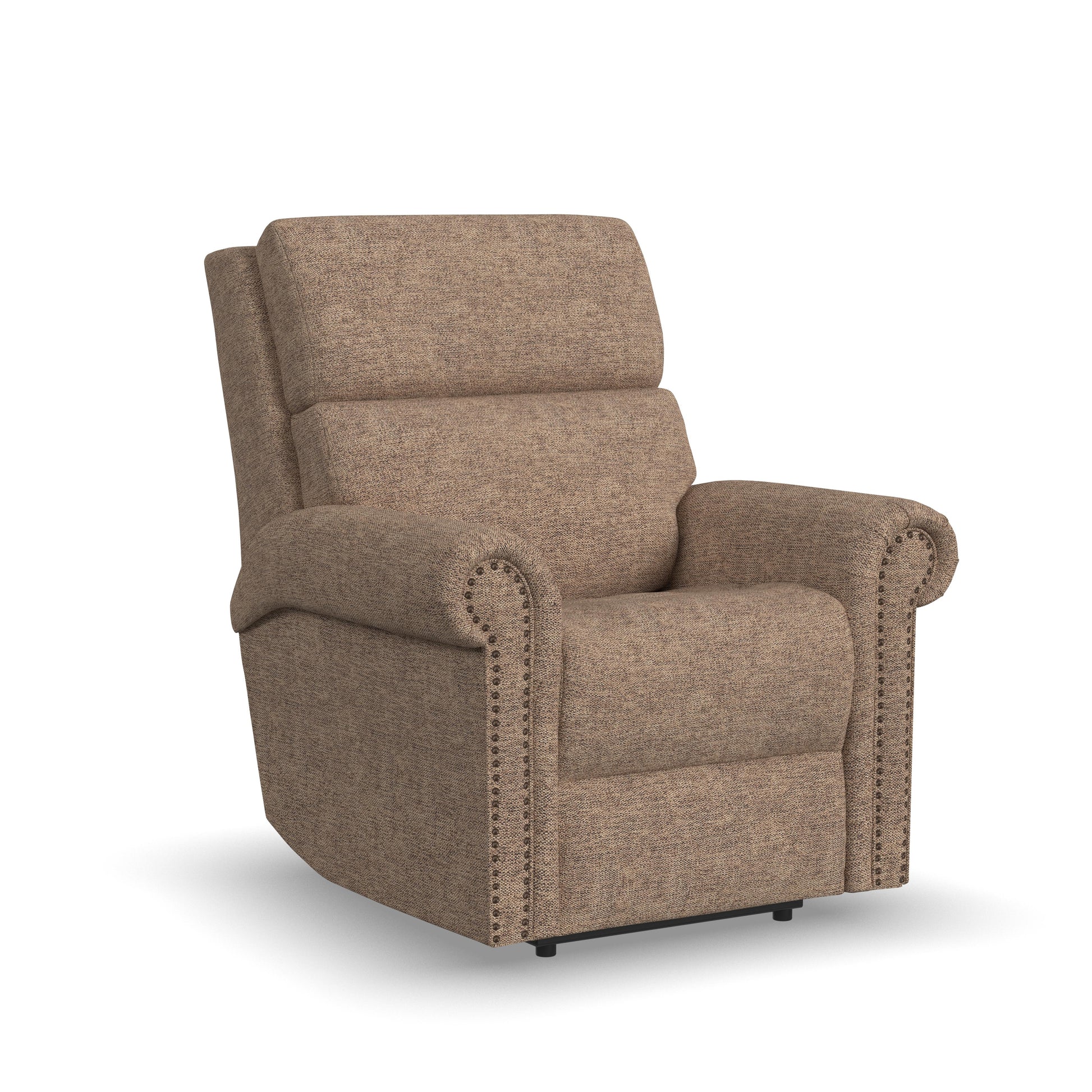 Flexsteel Bernard Power Recliner with Power Headrest & Lumbar