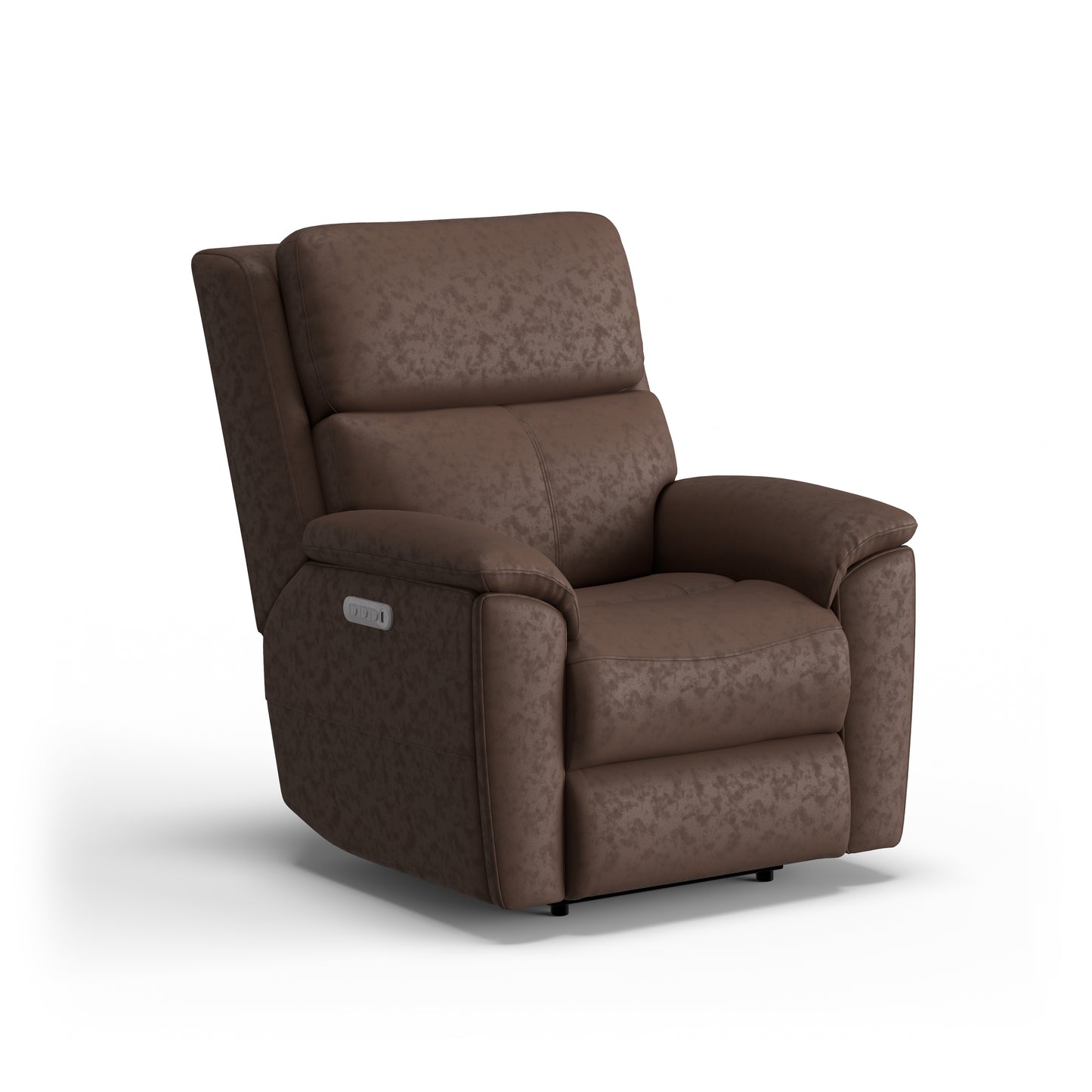 Porter Leather Power Recliner with Power Headrest & Lumbar - Chocolate