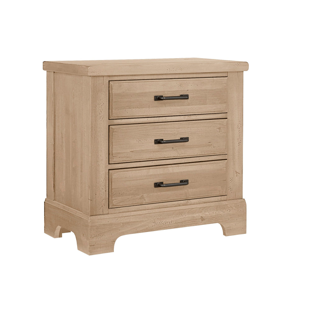 Cool Rustic 3 Drawer Nightstand