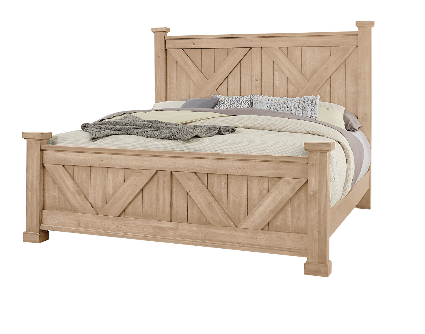 Cool Rustic X Bed with X Footboard
