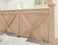 Cool Rustic X Bed with Footboard Storage