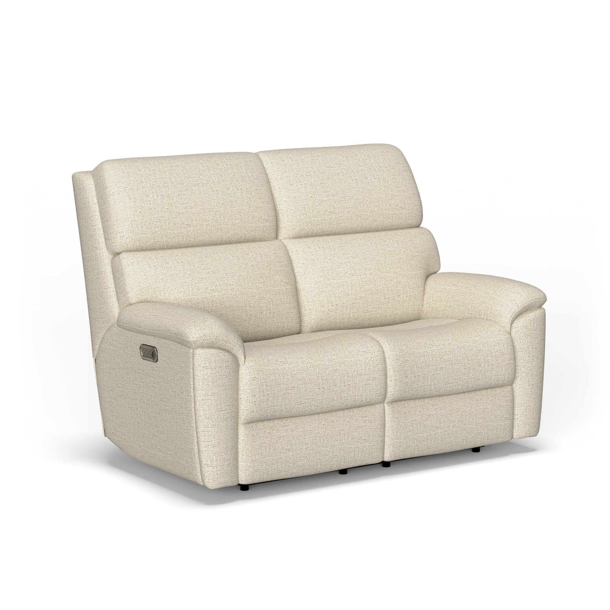 Flexsteel Porter Power Reclining Loveseat with Power Headrests & Lumbar