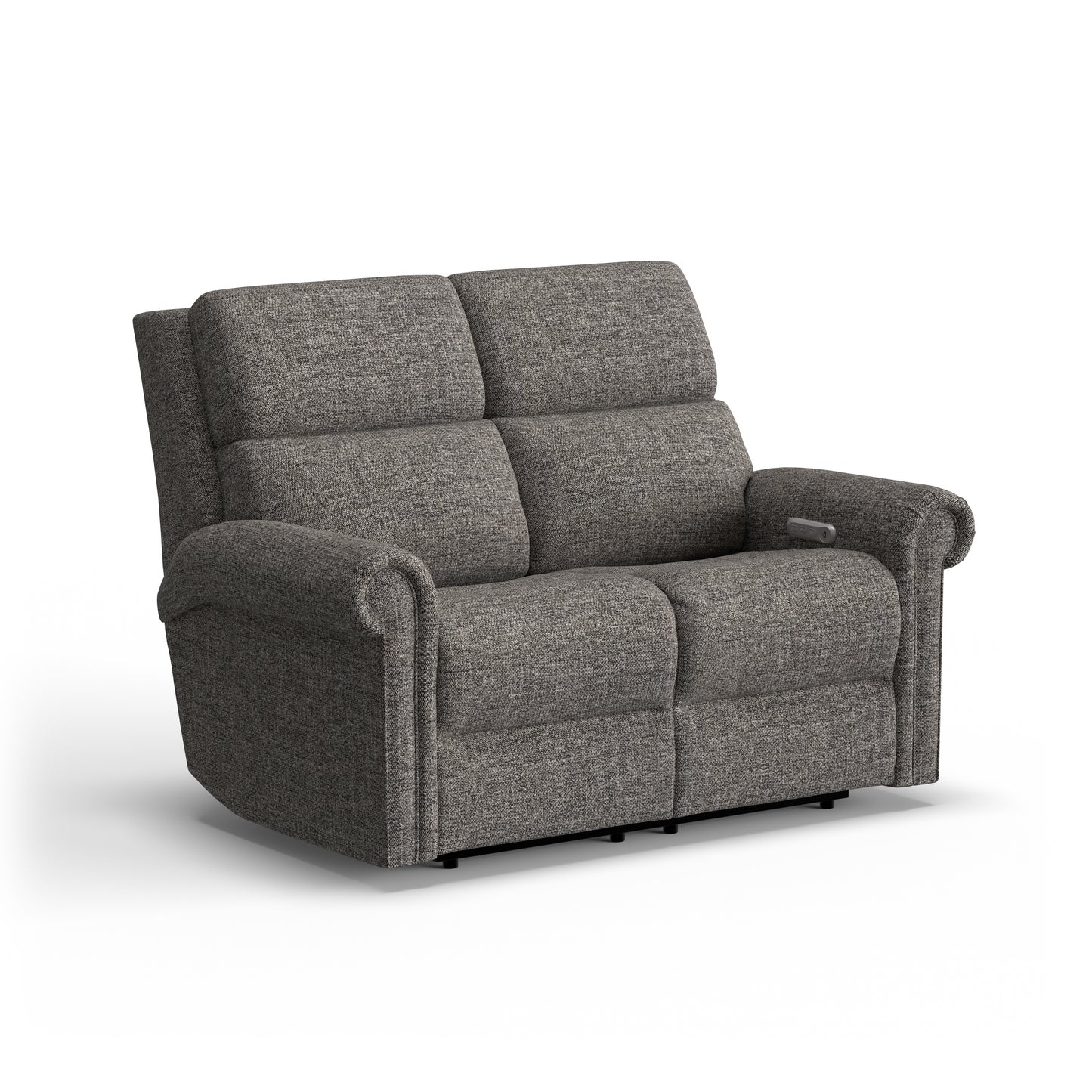 Flexsteel Bernard Power Reclining Loveseat with Power Headrest & Lumbar