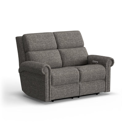 Flexsteel Bernard Power Reclining Loveseat with Power Headrest & Lumbar