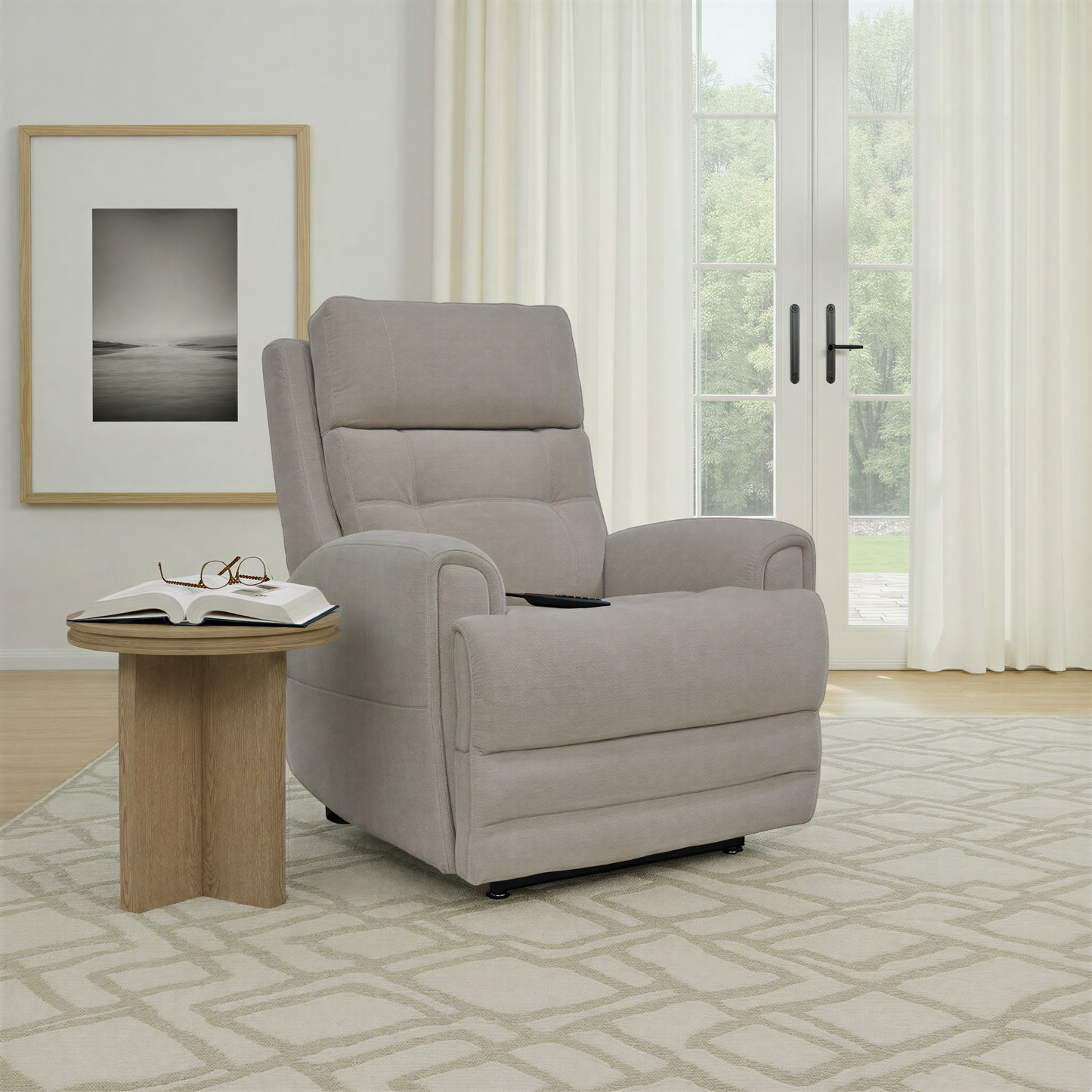 Flexsteel Vesper Power Lift Recliner w/ Power Headrest & Lumbar