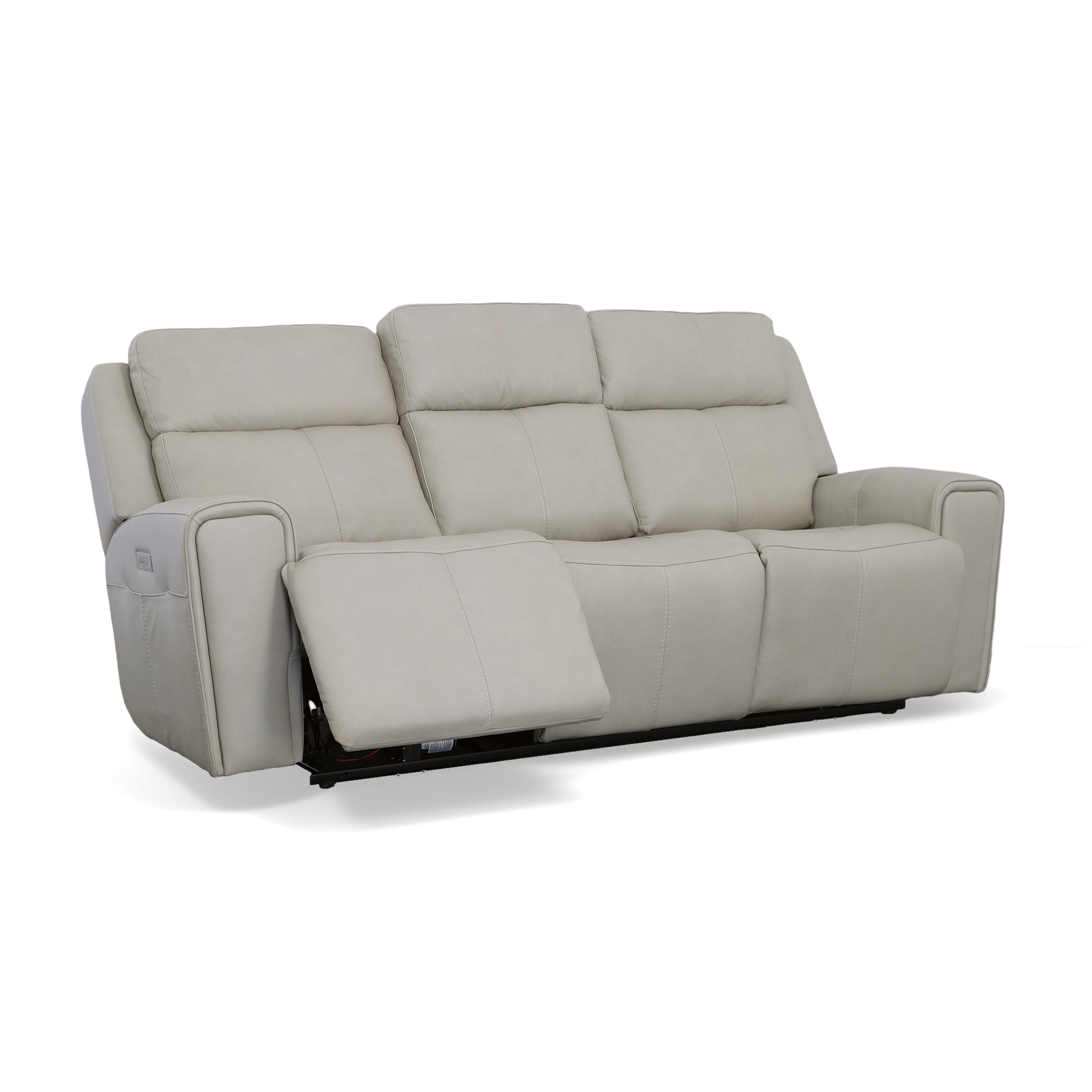 Flexsteel Barnett Power Reclining Sofa with Power Headrests & Lumbar