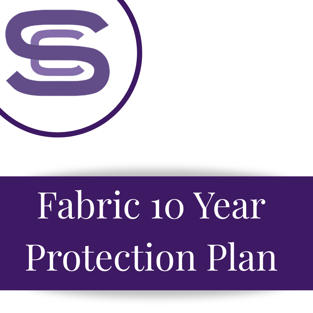 Fabric 10 Year Protection Plan logo with a purple 'S' symbol on a white background