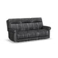 Flexsteel Alexander Power Reclining Sofa with Console, Power Headrest & Lumbar