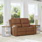 Flexsteel Linden Power Reclining Loveseat with Power Headrests & Lumbar