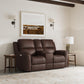 Flexsteel Henry Power Reclining Loveseat with Console & Power Headrests & Lumbar