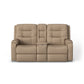 Flexsteel Arlo Power Reclining Loveseat with Console & Power Headrests & Lumbar