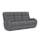 Flexsteel Strait Power Reclining Sofa with Power Headrests