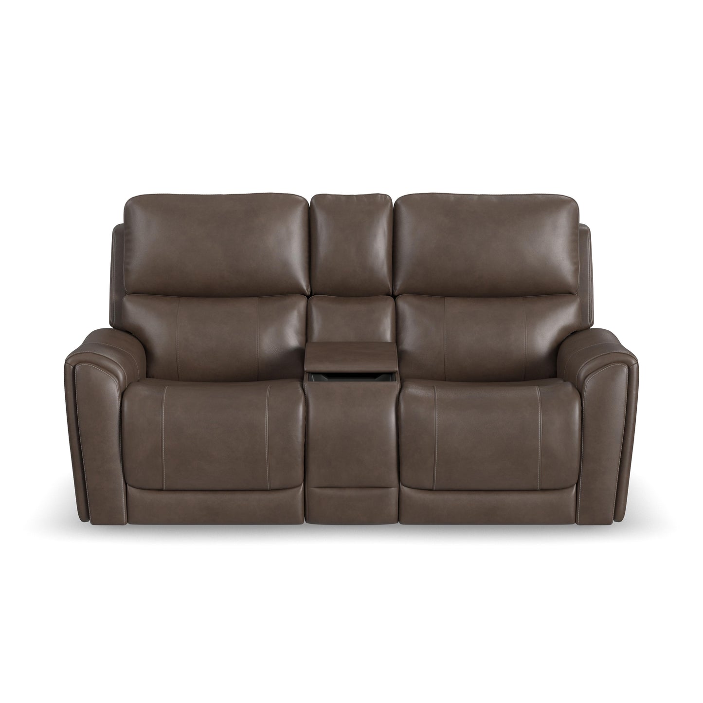 Flexsteel Carter Power Reclining Loveseat with Console & Power Headrests & Lumbar