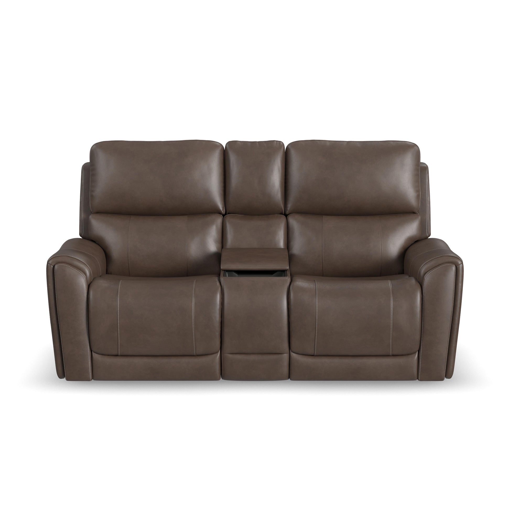 Flexsteel Carter Power Reclining Loveseat with Console & Power Headrests & Lumbar