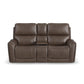 Flexsteel Carter Power Reclining Loveseat with Console & Power Headrests & Lumbar