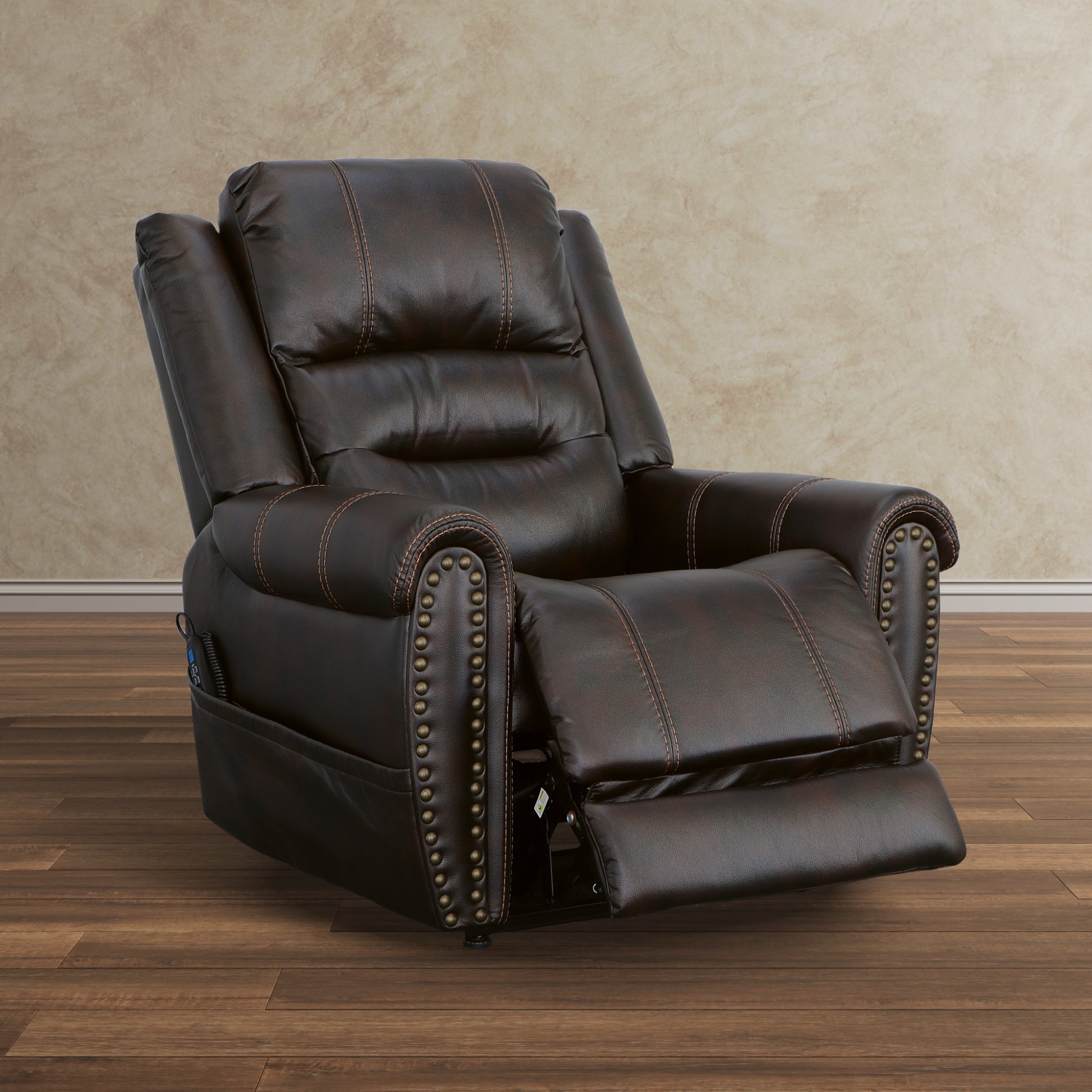 Flexsteel Oscar Power Lift Recliner with Right-Hand Control & Power Headrest