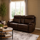 Flexsteel Walker Power Reclining Loveseat w/ Power Headrest & Lumbar