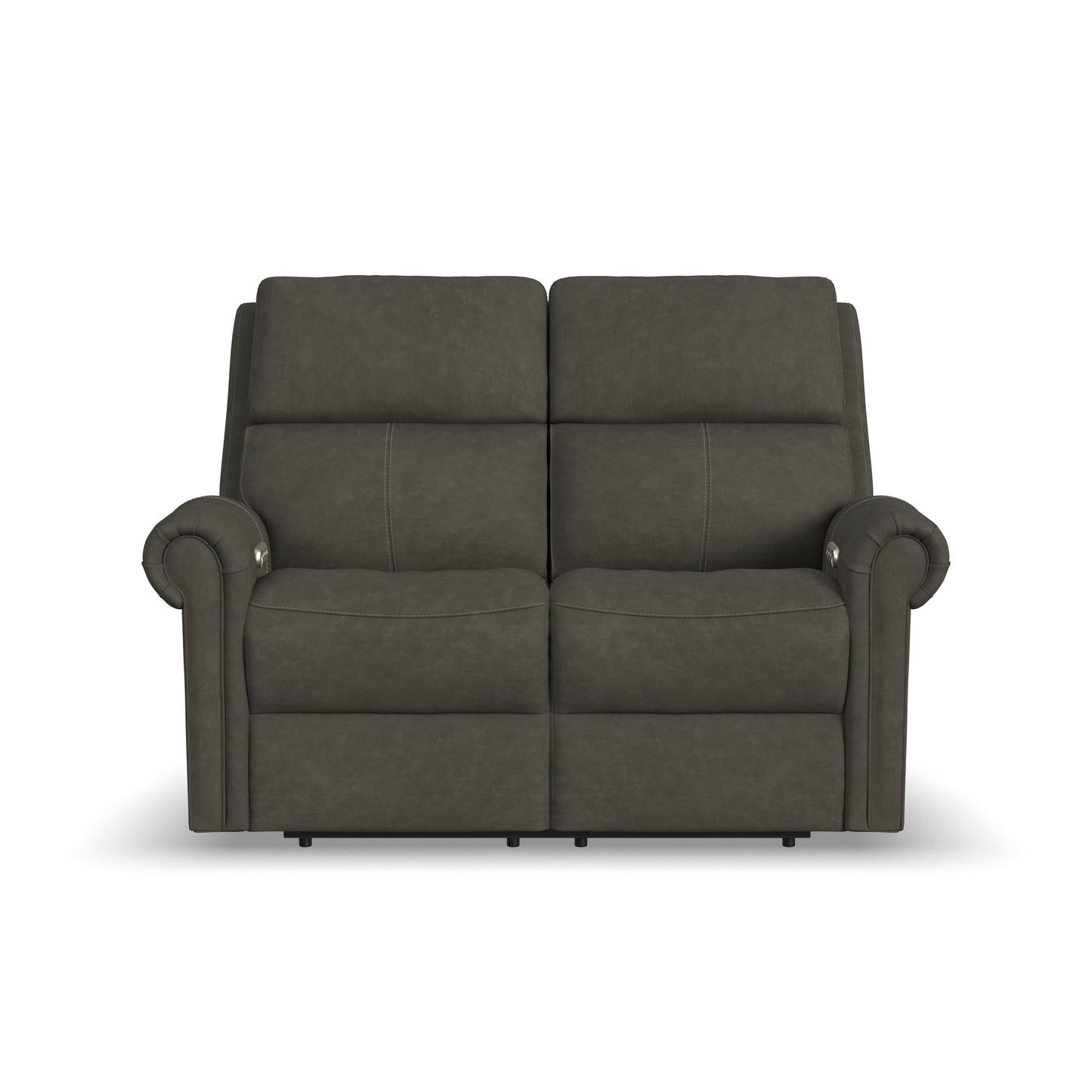 Flexsteel Bernard Power Reclining Loveseat with Power Headrests & Lumbar