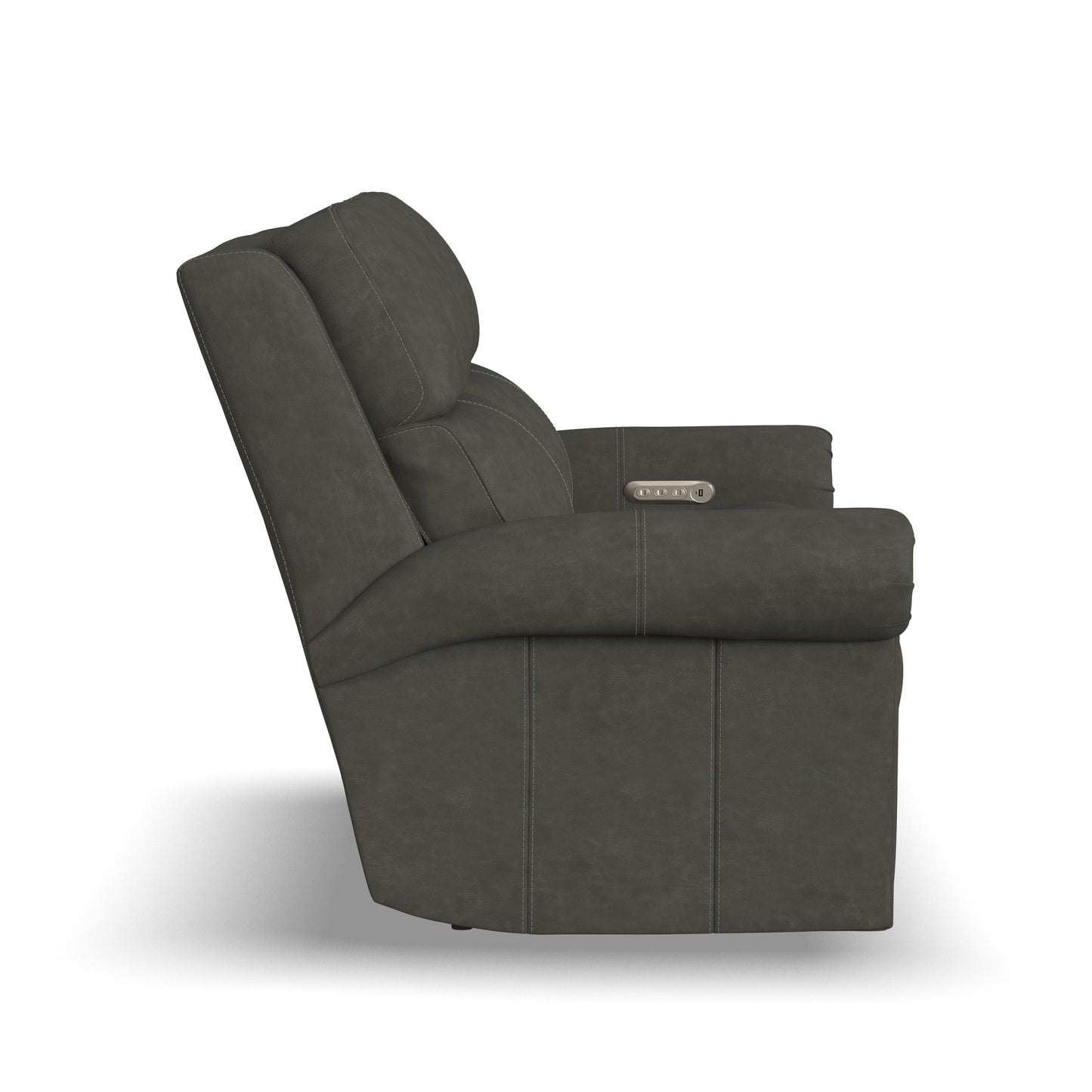 Flexsteel Bernard Power Reclining Loveseat with Power Headrests & Lumbar