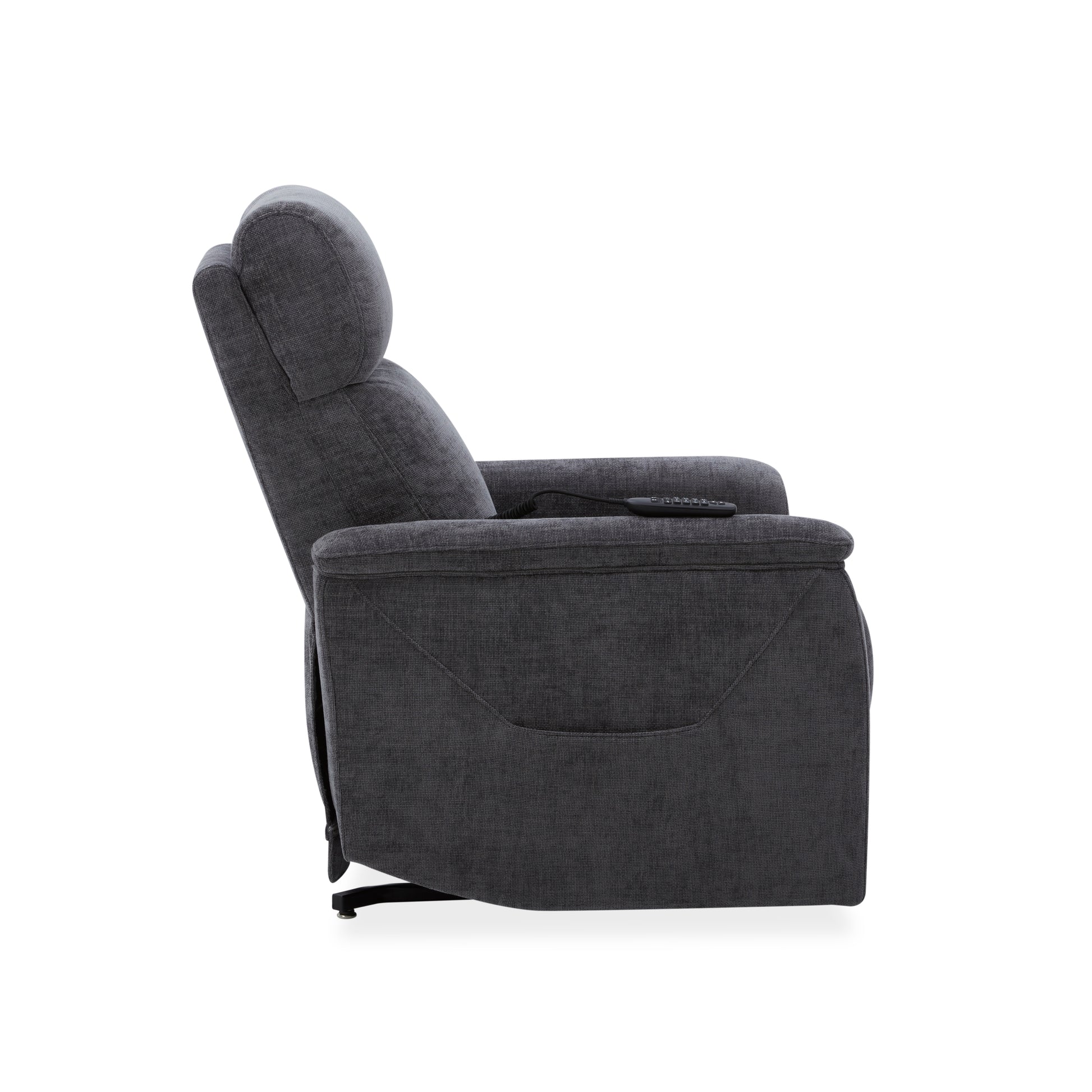 Flexsteel Luma Petite Petite Power Lift Recliner with Power Headrest, Lumbar, Heat & Massage