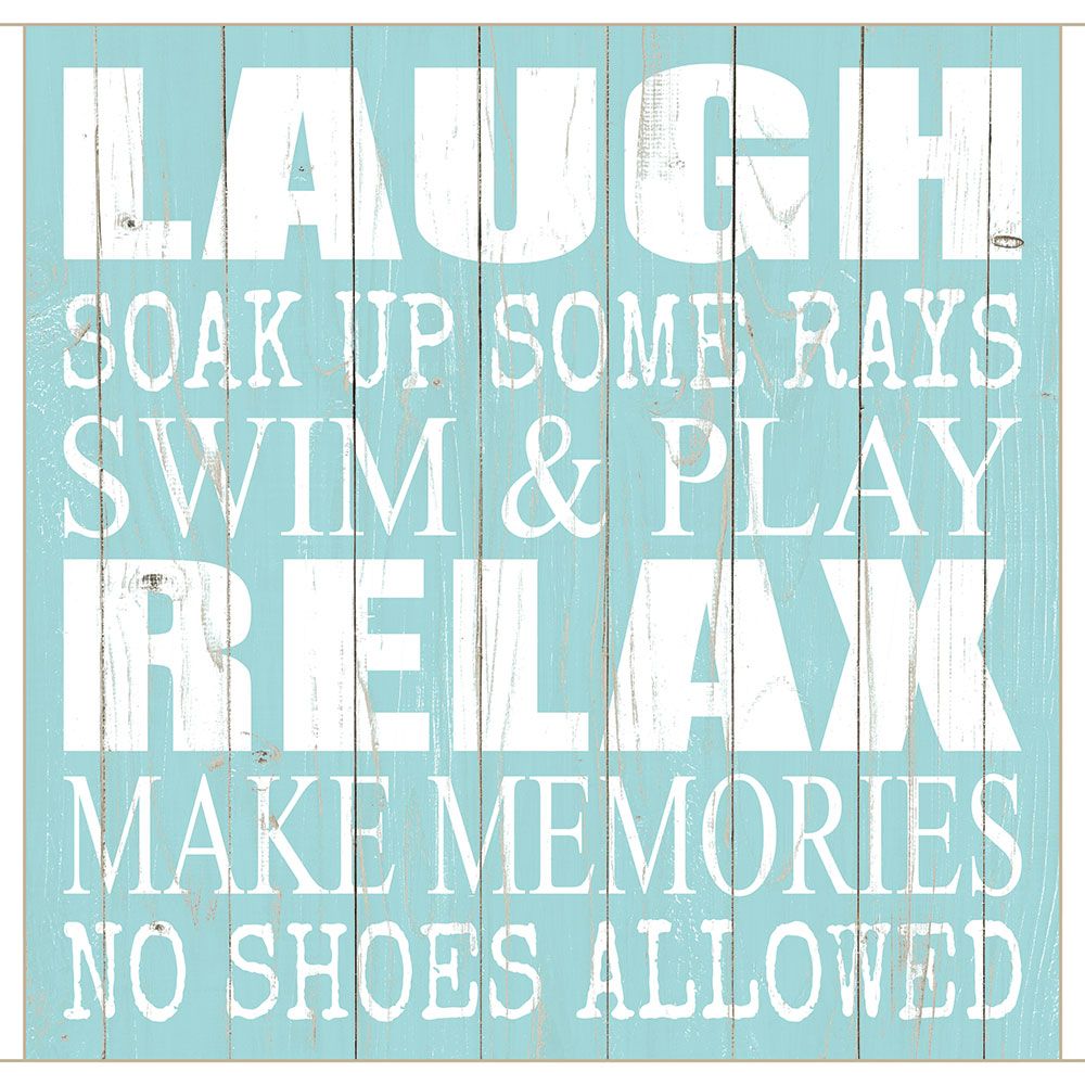 Laugh Relax Lake Sign