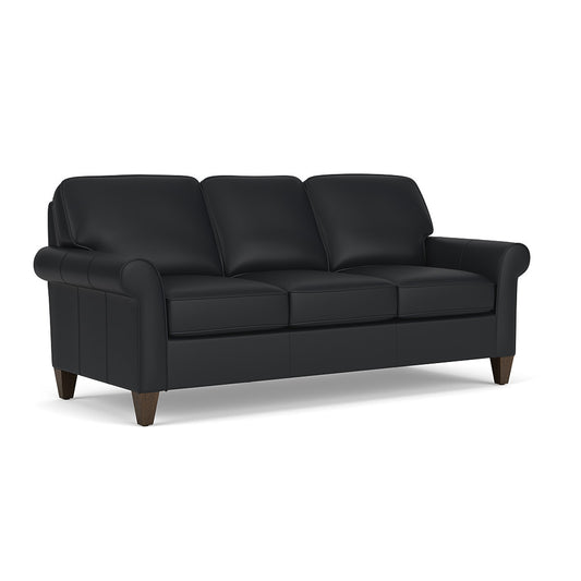 Westside Leather Sofa - Black