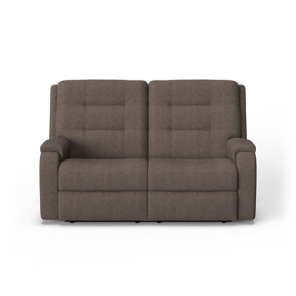 Flexsteel Arlo Power Reclining Loveseat with Power Headrest & Lumbar