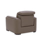 Flexsteel Sola Leather Power Recliner with Power Headrest, Lumbar, Heat & Massage