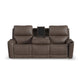 Flexsteel Carter Power Reclining Sofa with Console & Power Headrests & Lumbar