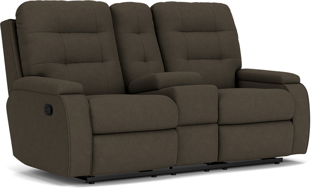 Flexsteel Kerrie Reclining Loveseat with Console