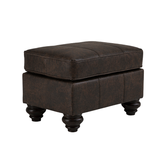 Leather Ottoman