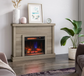 47" Wall Mantel w/ 23" Electric Fireplace