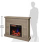 47" Wall Mantel w/ 23" Electric Fireplace