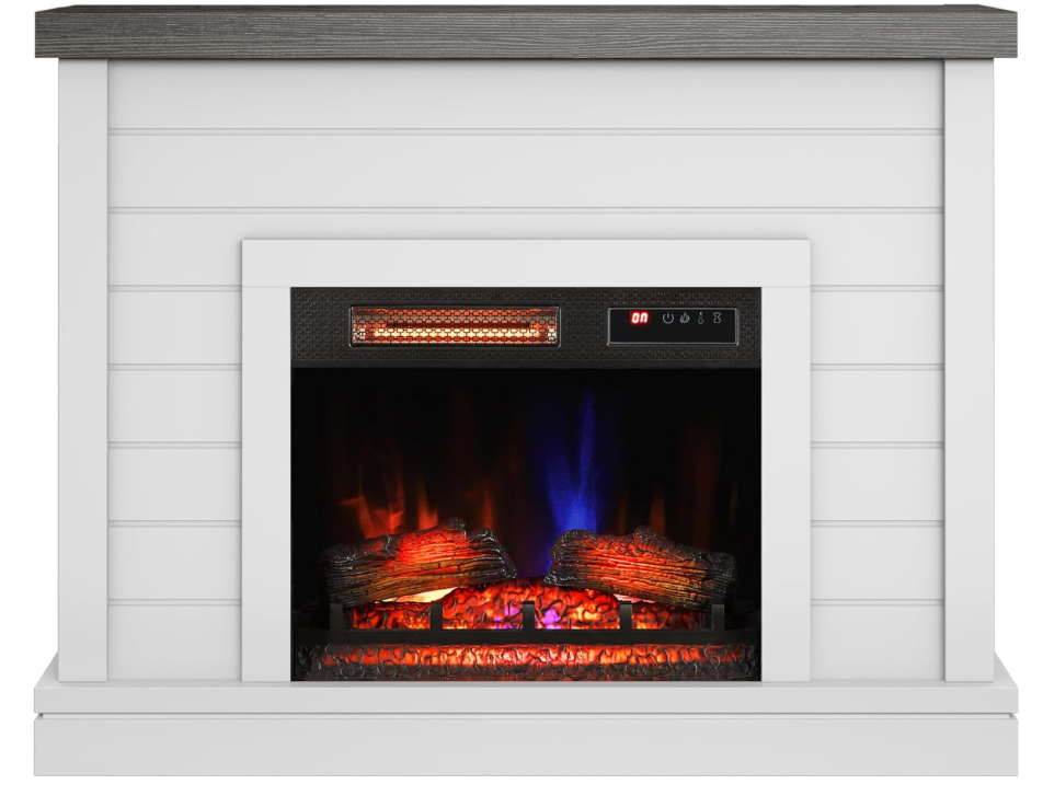 47" Wall Mantel w/ 23" Electric Fireplace