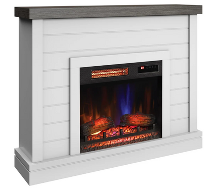 47" Wall Mantel w/ 23" Electric Fireplace
