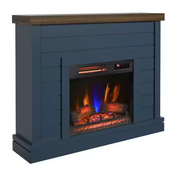 47" Wall Mantel w/ 23" Electric Fireplace