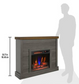 47" Wall Mantel w/ 23" Electric Fireplace